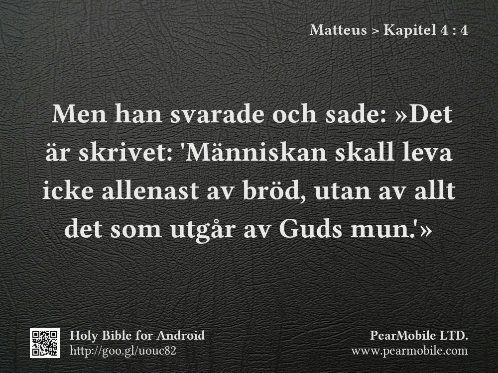 Matteus, Kapitel 4:4